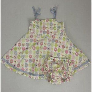 Vintage Gymboree A Bird's Life Baby Girl 12-18 mos Dress & Matching Bloomer Set